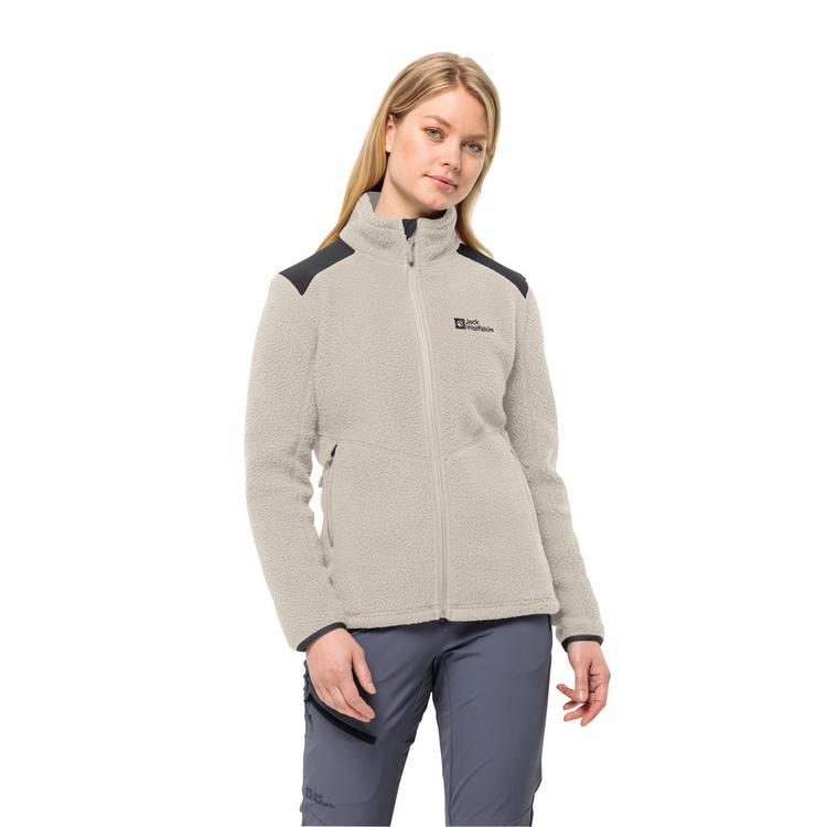 Jack Wolfskin Jack Wolfskin KAMMWEG PILE FZ W Fleecejacke Damen - seal - 0 | SportScheck