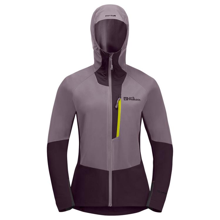 Jack Wolfskin Jack Wolfskin ALPSPITZE HOODY W Softshelljacke Damen - wild blossom - 0 | SportScheck