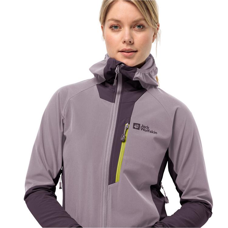 Jack Wolfskin Jack Wolfskin ALPSPITZE HOODY W Softshelljacke Damen - wild blossom - 2 | SportScheck