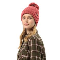Rückansicht von Jack Wolfskin HIGHLOFT KNIT BEANIE W Beanie Damen red coral