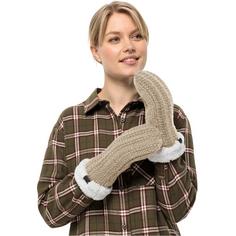 Rückansicht von Jack Wolfskin HIGHLOFT KNIT MITTEN W Outdoorhandschuhe Damen anis