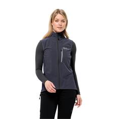 Rückansicht von Jack Wolfskin ALPSPITZE VEST W Outdoorweste Damen graphite