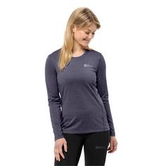 Rückansicht von Jack Wolfskin SKY THERMAL L/S W Funktionsshirt Damen graphite