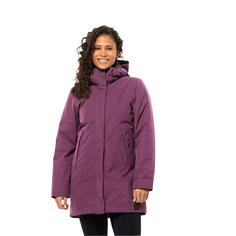 Rückansicht von Jack Wolfskin SALIER COAT Funktionsmantel Damen berry jam