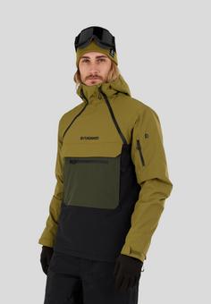 Rückansicht von FUNDANGO Hydra ECO Anorak Skijacke Herren moss