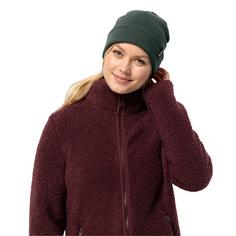 Rückansicht von Jack Wolfskin RIB BEANIE Stirnband black olive