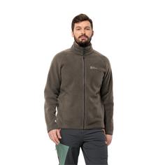 Rückansicht von Jack Wolfskin WALDSTEIG FZ M Fleecejacke Herren cold coffee / cold coffee