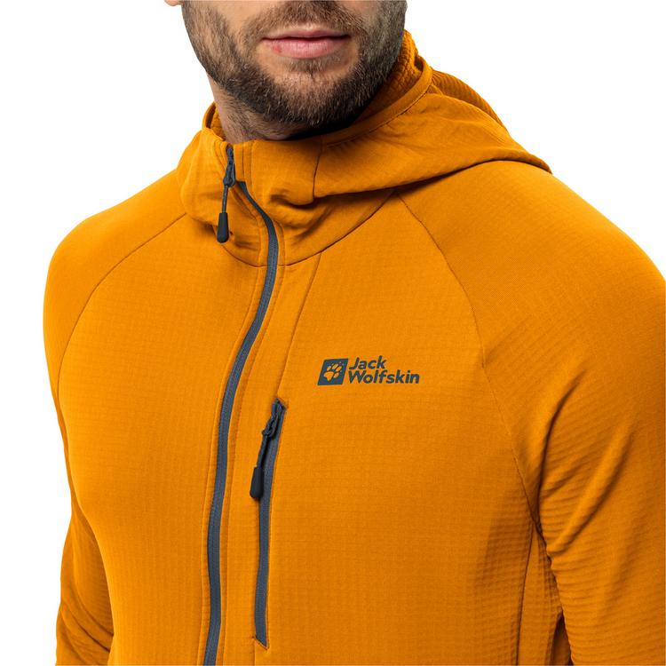 Jack Wolfskin Jack Wolfskin KOLBENBERG HOODED FZ M Fleecejacke Herren - safflower - 3 | SportScheck