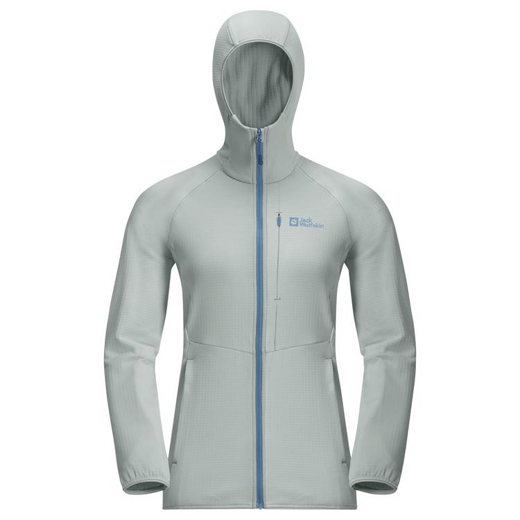 Jack Wolfskin Jack Wolfskin KOLBENBERG HOODED FZ W Fleecejacke Damen - cool grey - 0 | SportScheck
