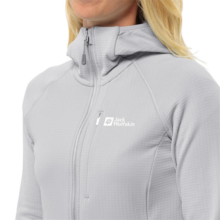 Jack Wolfskin Jack Wolfskin KOLBENBERG HOODED FZ W Fleecejacke Damen - cool grey - 2 | SportScheck