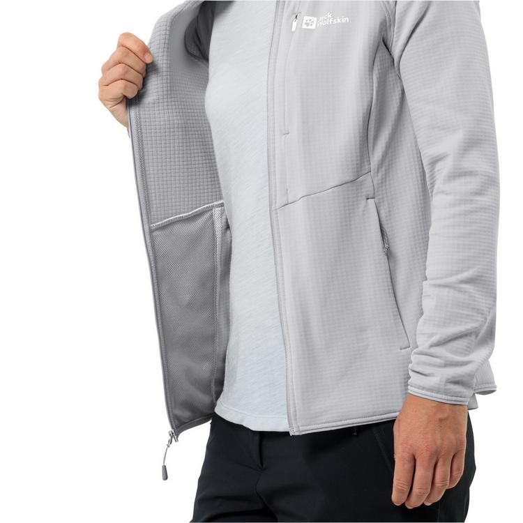 Jack Wolfskin Jack Wolfskin KOLBENBERG HOODED FZ W Fleecejacke Damen - cool grey - 5 | SportScheck