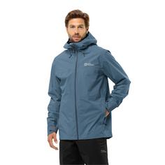 Rückansicht von Jack Wolfskin HIGHEST PEAK 3L JKT M Funktionsjacke Herren nature blue