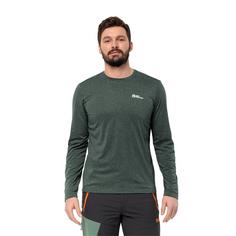 Rückansicht von Jack Wolfskin SKY THERMAL L/S M Funktionsshirt Herren black olive/black olive