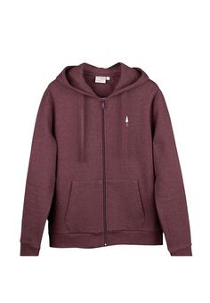 NIKIN TreeHoodie Zip Hoodie Bordeaux Mel