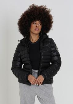 Rückansicht von BRAVE SOUL Everett Steppjacke Damen schwarz