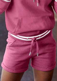 Rückansicht von Buffalo Sweatshorts Sweatshorts Damen himbeere