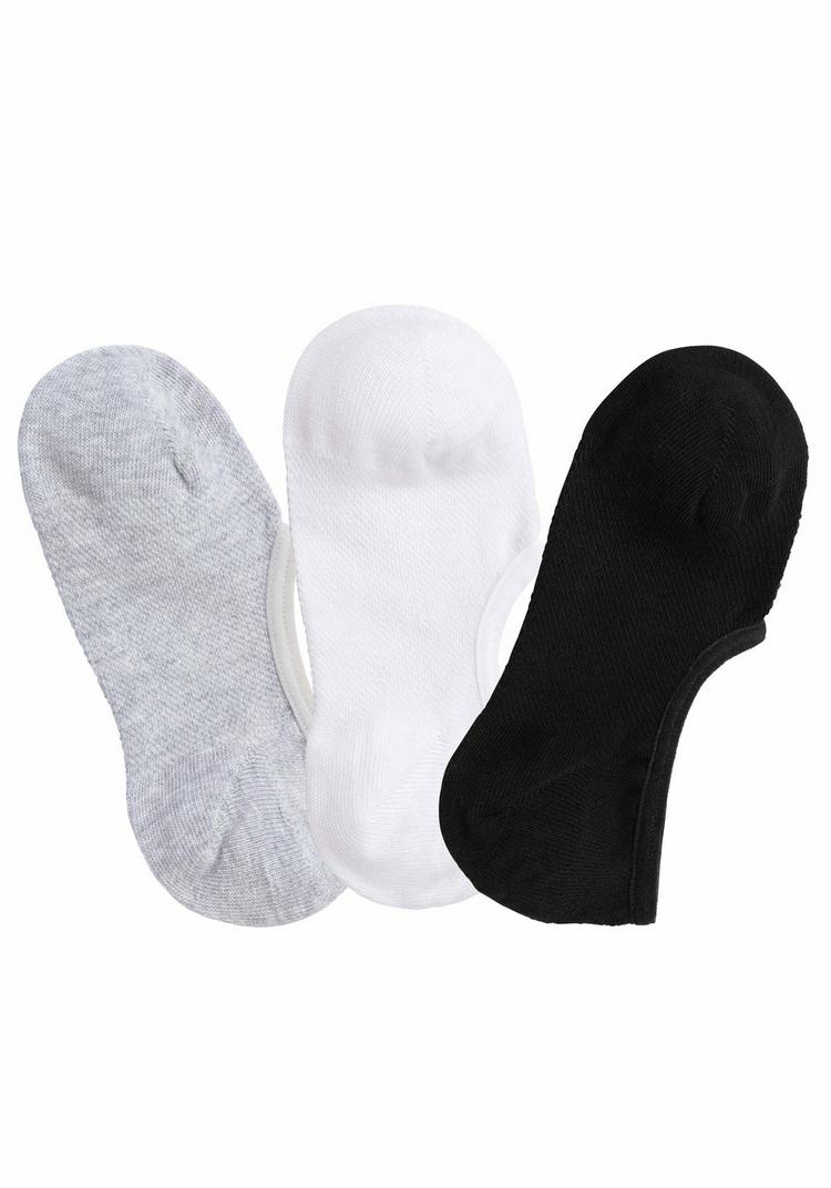 LASCANA Active LASCANA Active F&uuml;&szlig;linge Socken Damen - schwarz - wei&szlig; - grau - 0 | SportScheck