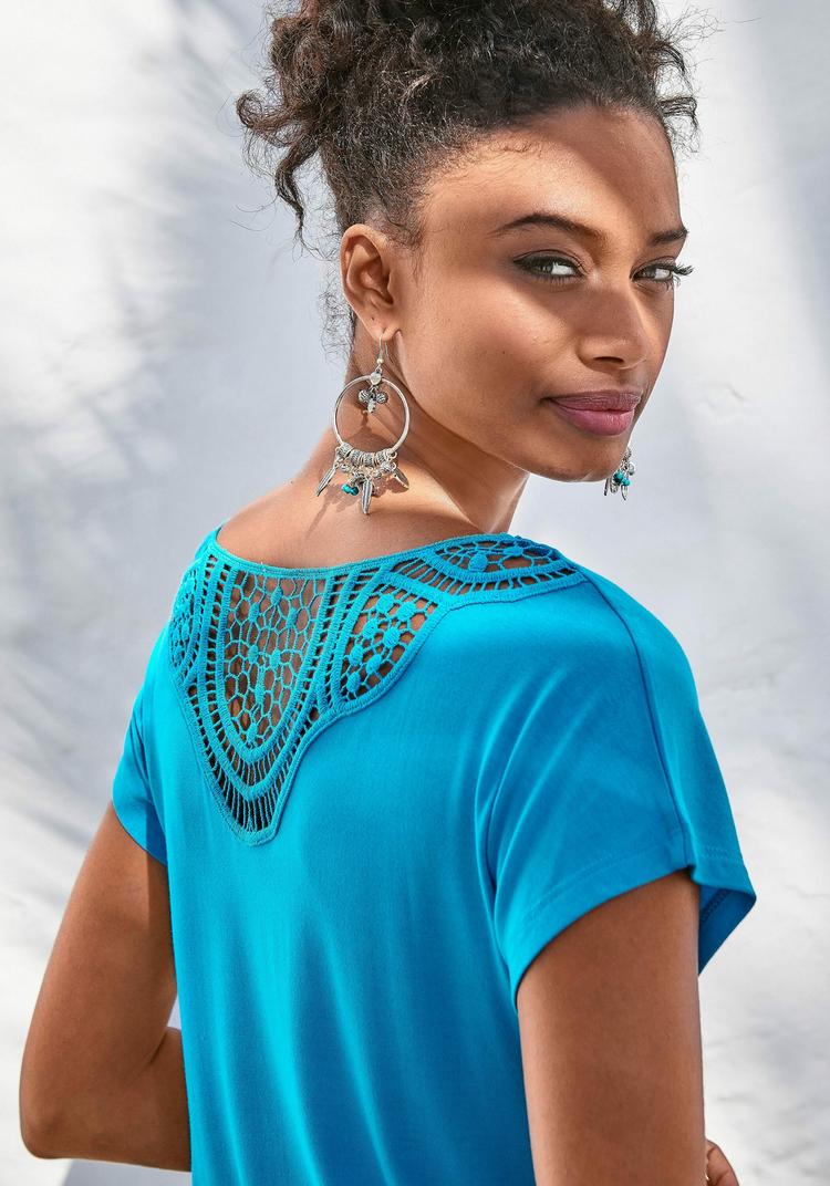 Vivance Vivance Kurzarmshirt T-Shirt Damen - t&uuml;rkis - 0 | SportScheck