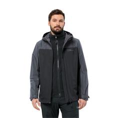 Rückansicht von Jack Wolfskin TAUBENBERG 3IN1 JKT M Doppeljacke Herren safflower