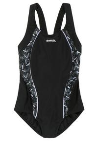 Bench Badeanzug Badeanzug Damen - schwarz bedruckt