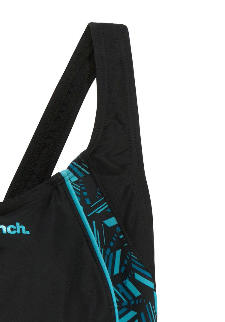 Bench Bench Badeanzug Badeanzug Damen - schwarz-t&uuml;rkis - 0 | SportScheck