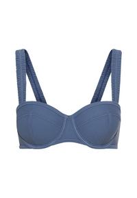 LSCN by Lascana B&uuml;gel-Bikini-Top Bikini Oberteil Damen - rauchblau