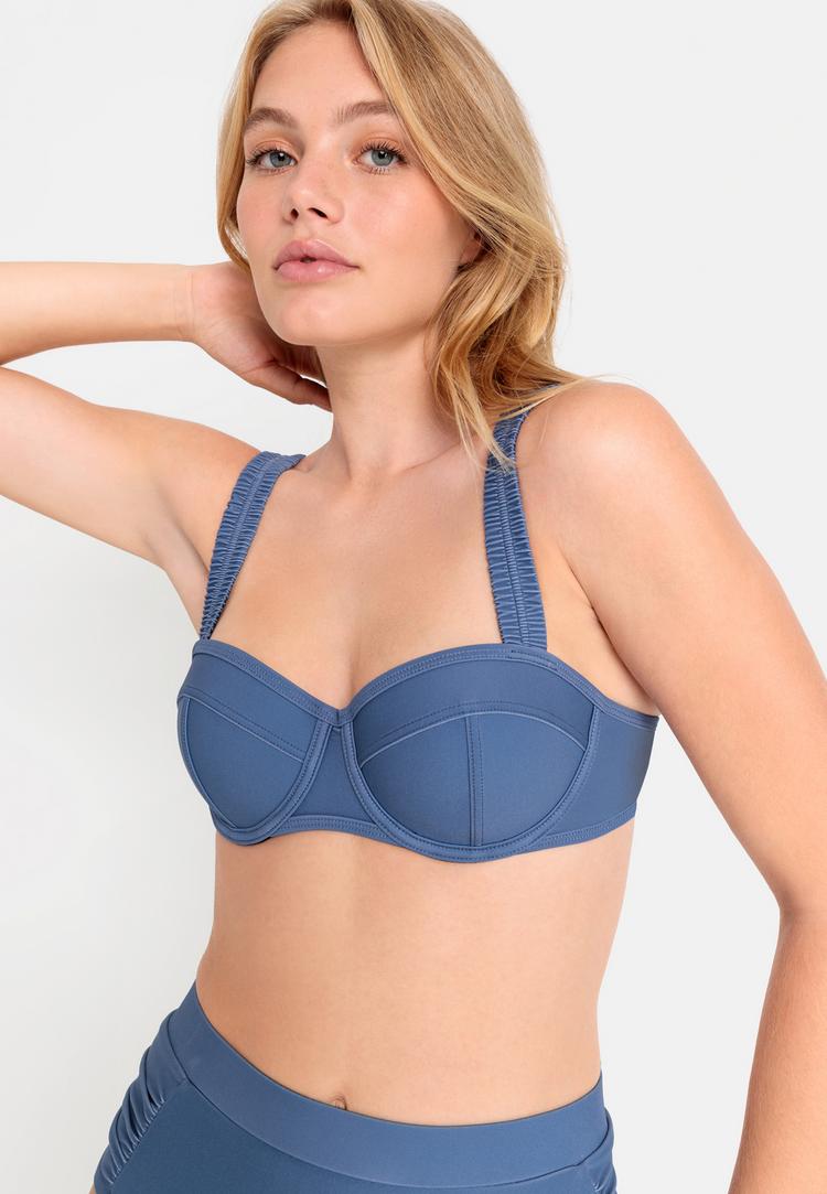 LSCN by Lascana LSCN by Lascana B&uuml;gel-Bikini-Top Bikini Oberteil Damen - rauchblau - 1 | SportScheck