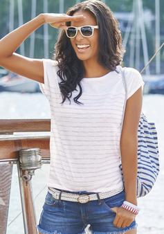 Rückansicht von BEACH TIME T-Shirt T-Shirt Damen weiß-rosé