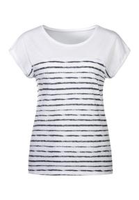 BEACH TIME T-Shirt T-Shirt Damen - wei&szlig;-navy