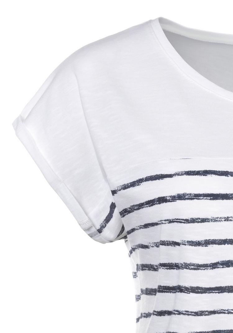 BEACH TIME BEACH TIME T-Shirt T-Shirt Damen - wei&szlig;-navy - 0 | SportScheck