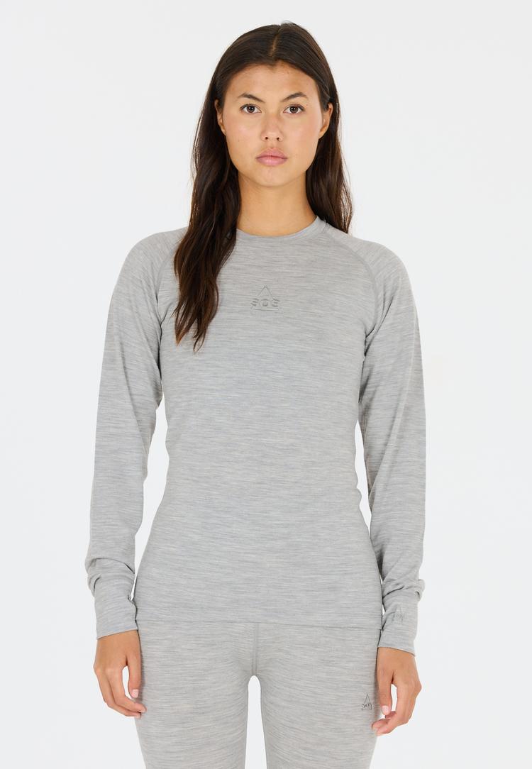 SOS SOS Nuuk Skishirt Damen - 1005 Light Grey Melange - 2 | SportScheck
