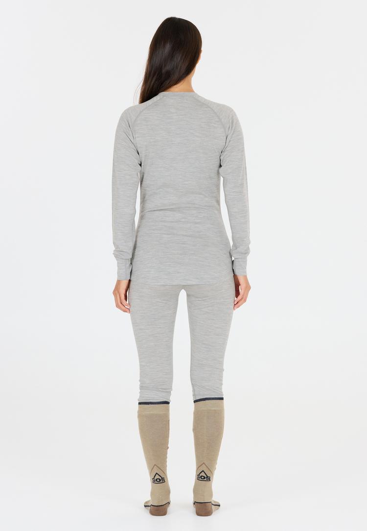 SOS SOS Nuuk Skishirt Damen - 1005 Light Grey Melange - 3 | SportScheck