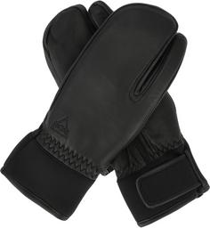 Rückansicht von SOS Ani Skihandschuhe 1001 Black