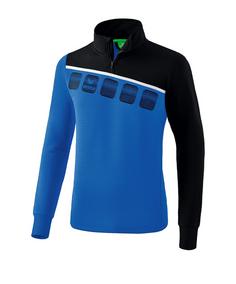 Erima 5-C Trainingstop Funktionssweatshirt Herren BlauSchwarzWeiss