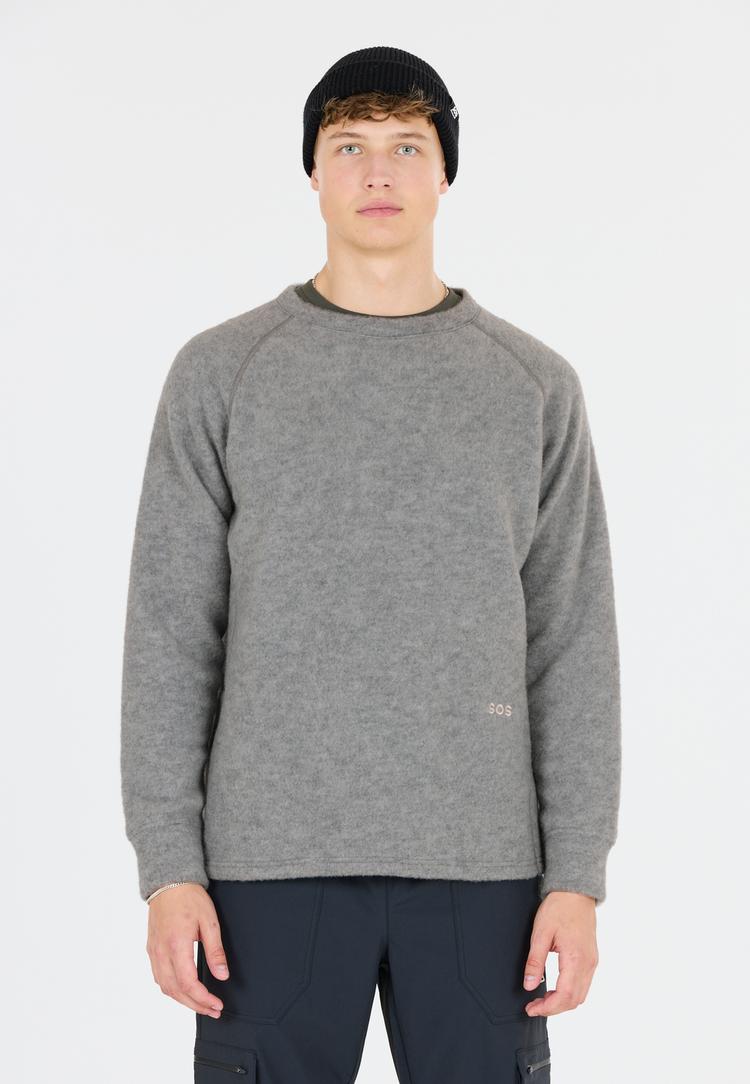 SOS SOS Aneto Strickpullover Herren - 1005 Light Grey Melange - 1 | SportScheck