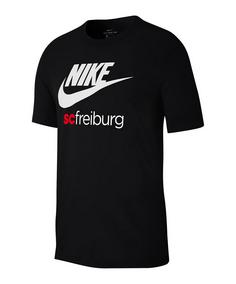 Nike SC Freiburg Futura T-Shirt Fanshirt Herren schwarz