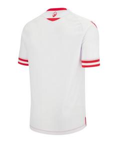 Rückansicht von macron er Stern Belgrad Trikot 3rd 2024/2025 Fußballtrikot weiss