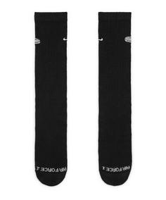 Rückansicht von Nike Plus Crew Patch Socken Socken Weiß Freizeitsocken Herren schwarz