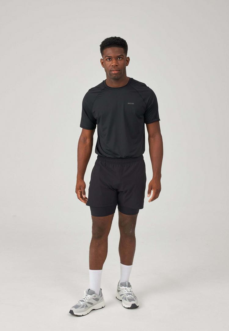 Snocks Snocks 2 in 1 Tainingshorts Herren Trainingshose Herren - Schwarz - 0 | SportScheck