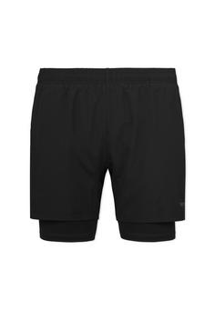 Snocks 2 in 1 Tainingshorts Herren Trainingshose Herren Schwarz