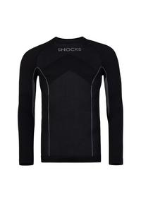 Snocks Thermoshirt mit Daumenloch W&auml;scheset Herren - Schwarz