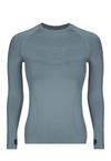 Snocks Sportshirt langarm Damen mit Daumenloch Funktionsshirt Damen - Taubenblau