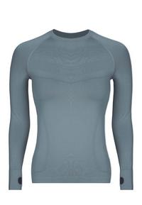 Snocks Sportshirt langarm Damen mit Daumenloch Funktionsshirt Damen - Taubenblau