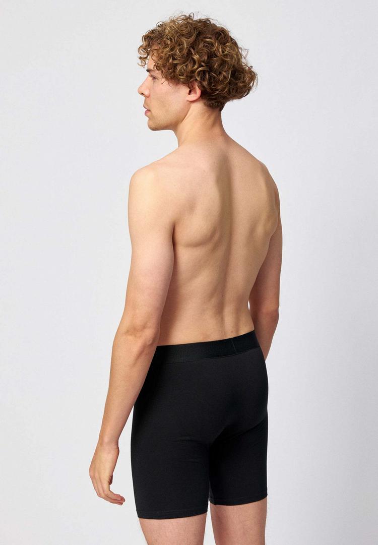 Snocks Snocks Boxershorts mit l&auml;ngerem Bein Unterhose Herren - Schwarz - 2 | SportScheck