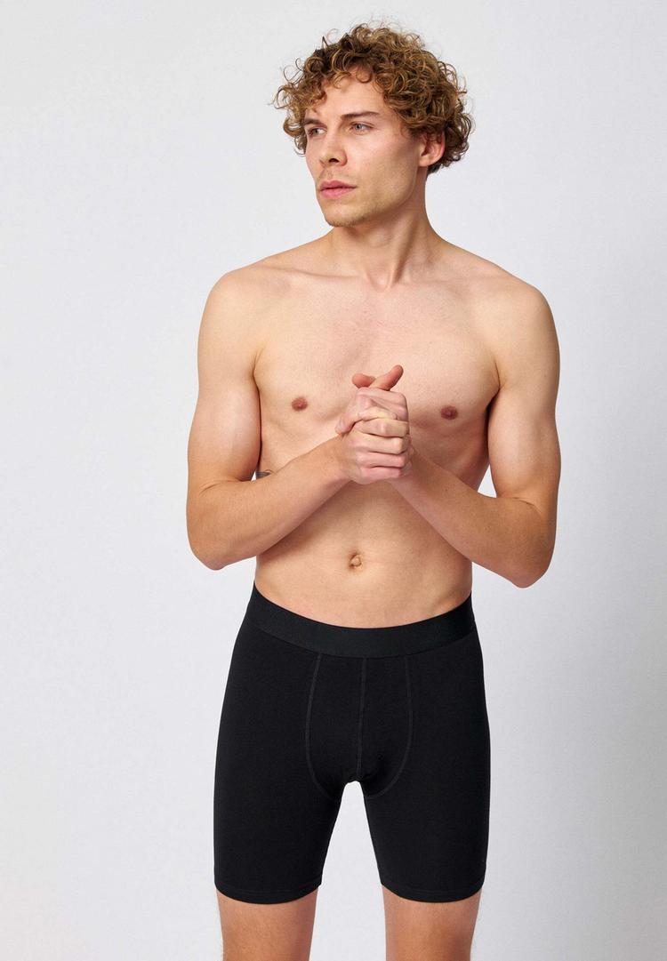 Snocks Snocks Boxershorts mit l&auml;ngerem Bein Unterhose Herren - Schwarz - 3 | SportScheck