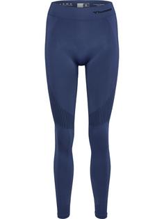 hummel hmlSHAPING SEAMLESS MW TIGHTS Tights Damen BLUE INDIGO