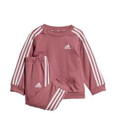 adidas Essentials 3-Streifen Kids Jogginganzug Trainingsanzug Kinder Preloved Crimson / White