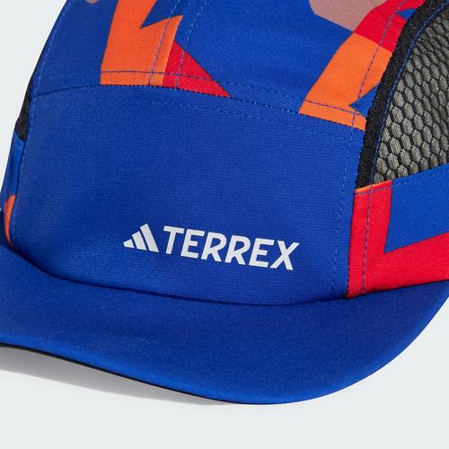 Rückansicht von adidas TERREX Climacool 5-Panel Graphic Kappe Cap Semi Lucid Blue / Semi Impact Orange / White