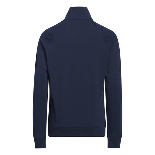 Rückansicht von adidas 1/4-Zip Layer Oberteil Funktionsshirt Kinder Collegiate Navy