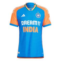 adidas India Cricket T20I Trikot Trikot Herren Dark Blue / True Orange